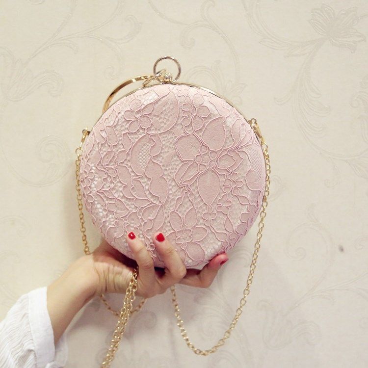 Mini Bolsa Com Padrão De Renda