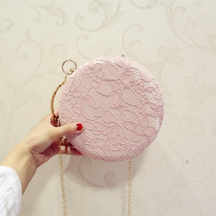 Mini Bolsa Com Padrão De Renda