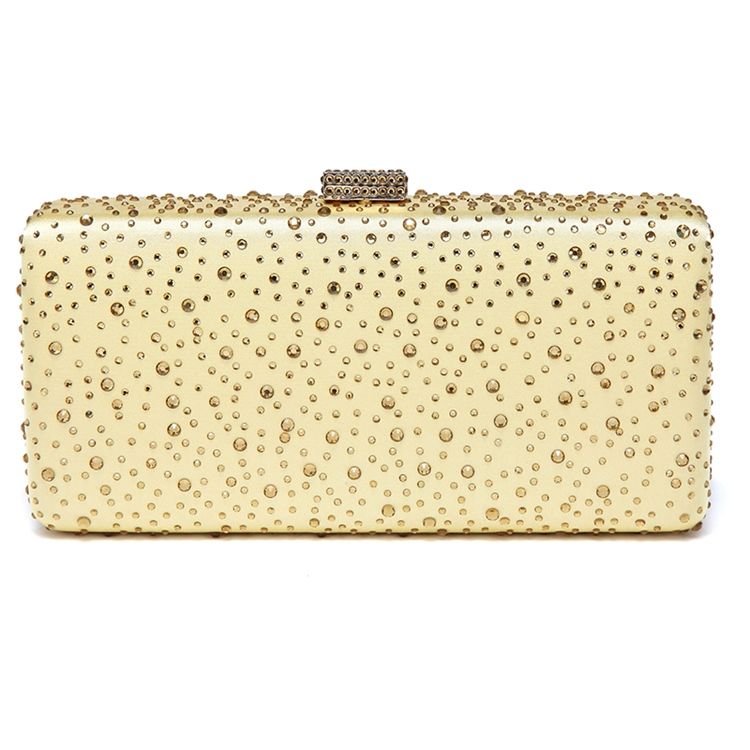 Mini Bolsa Crossbody Com Rhinestone Raindrop Design