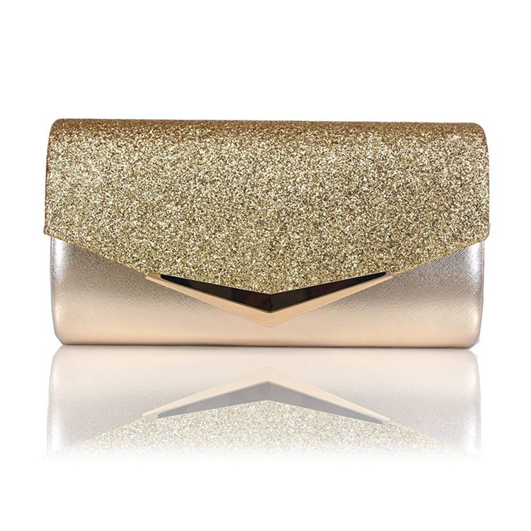 Plain Party Pu Embreagem Bolsas Noturnas