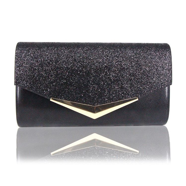 Plain Party Pu Embreagem Bolsas Noturnas