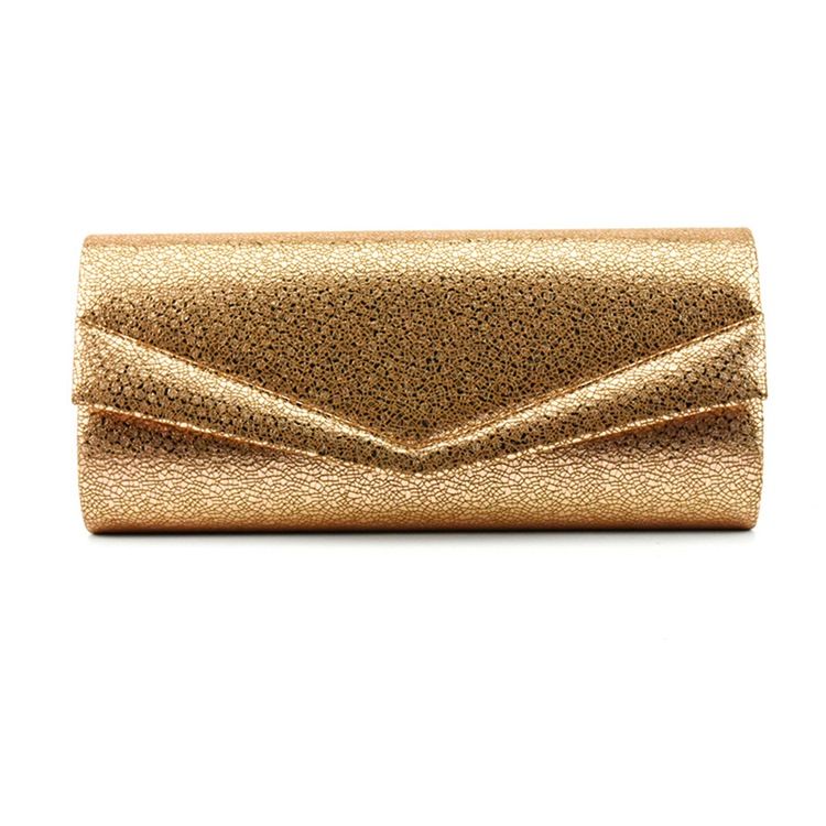 Saco Noturno Com Embreagens Versáteis Retângulo Com Envelope Dourado