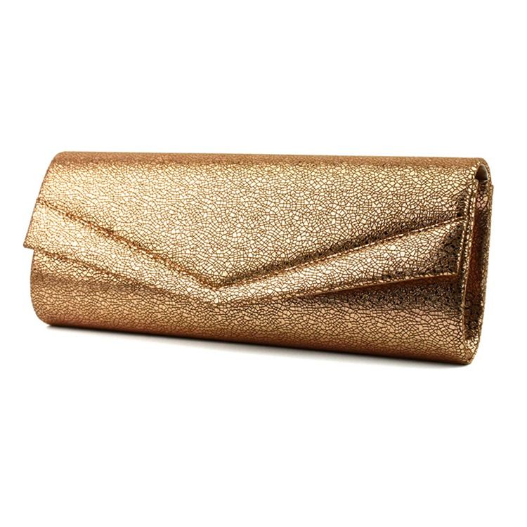 Saco Noturno Com Embreagens Versáteis Retângulo Com Envelope Dourado