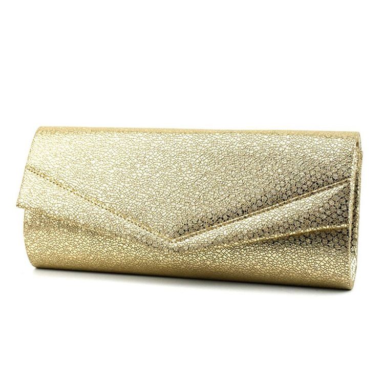 Saco Noturno Com Embreagens Versáteis Retângulo Com Envelope Dourado