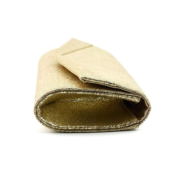 Saco Noturno Com Embreagens Versáteis Retângulo Com Envelope Dourado