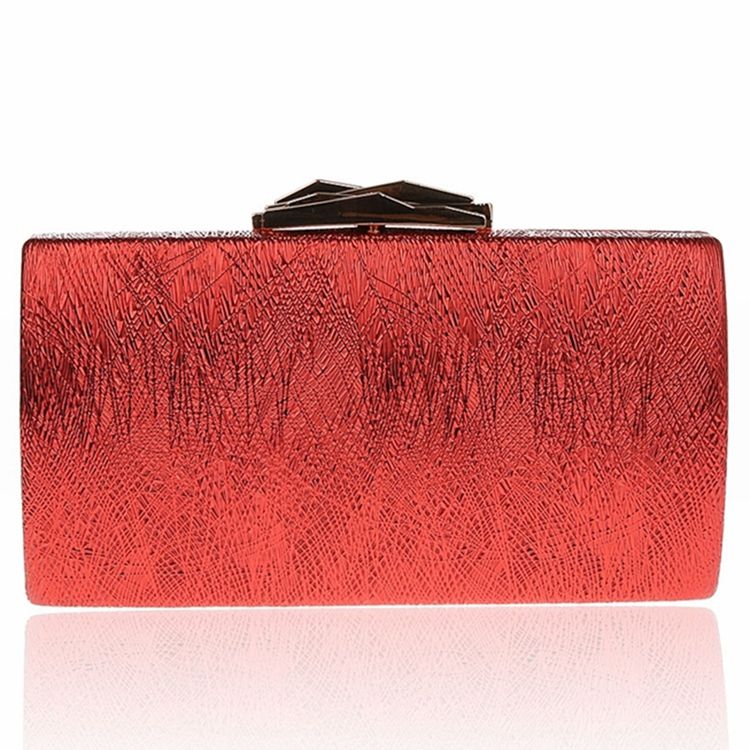 Soild Color Chain Evening Clutch