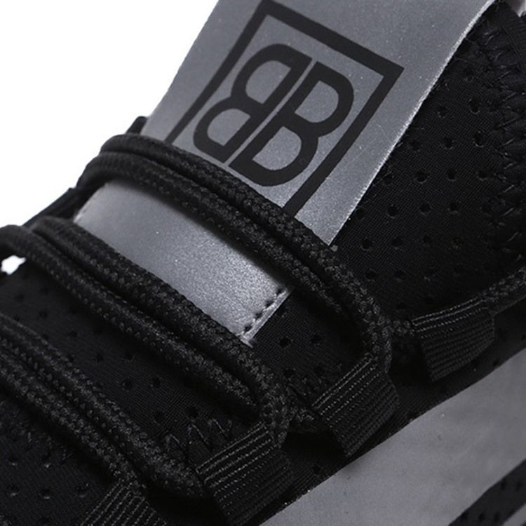 Patchwork Slip-on Low-cut Upper Mesh Tênis Masculino
