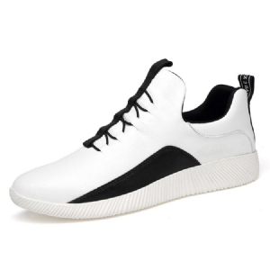 Sapatilhas Masculinas Casuais Slip-on Pu
