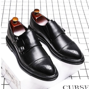 Sapatos Sociais De Corte Baixo Lisos E Deslizantes Para Homens