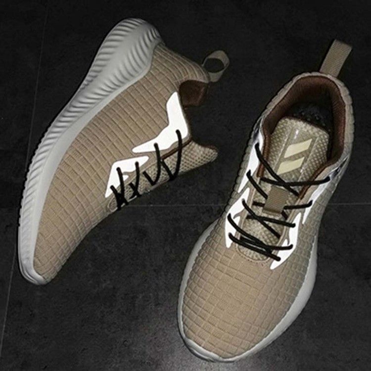 Tênis De Ar Livre Masculino Flyknit Color Block Lace-up