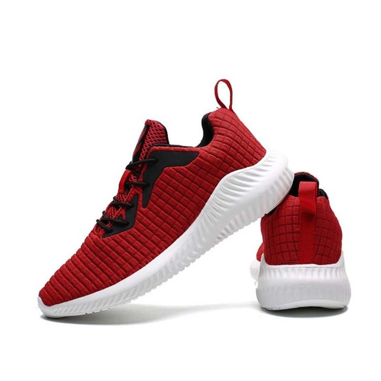 Tênis De Ar Livre Masculino Flyknit Color Block Lace-up