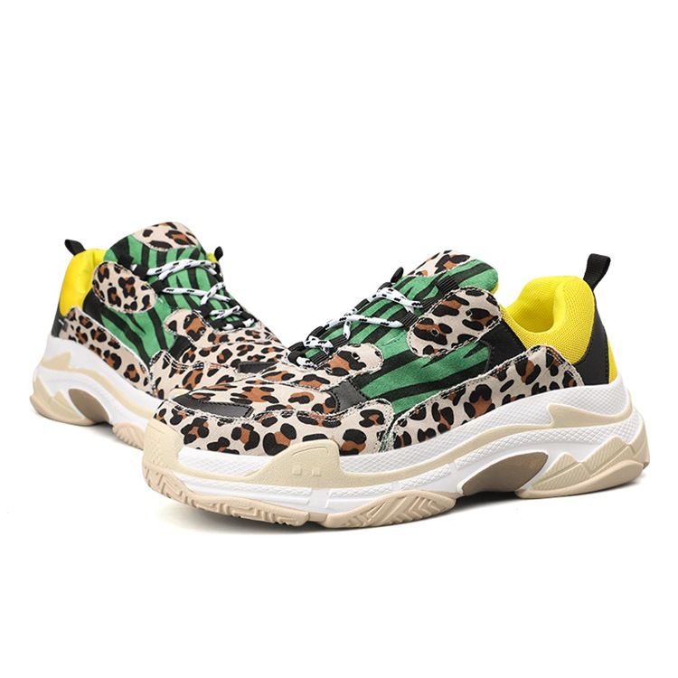 Tênis Masculino Com Estampa De Leopardo Decotado Superior Com Cordões