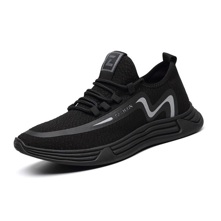 Tênis Masculino Flyknit Color Block Decotado Na Parte Superior Com Cordões