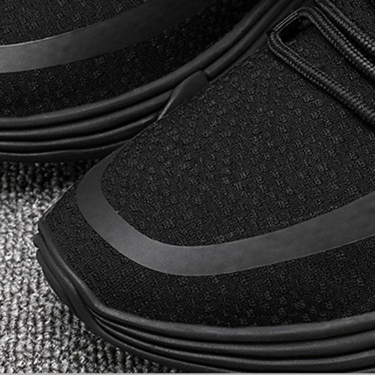 Tênis Masculino Flyknit Color Block Decotado Na Parte Superior Com Cordões