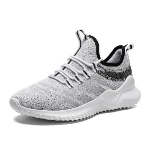 Tênis Masculino Flyknit Decotado Superior Com Cordões