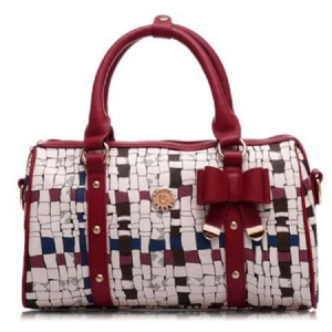 Bolsa Com Decoração Geométrica Colorida Para Bowknot