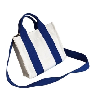 Bolsa Crossbody Feminina Casual Com Listras Verticais