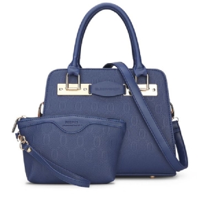 Bolsa Estilo Coreano Com Zíper Em Relevo
