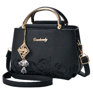Bolsa Exquisite Rose Pendant Embossing