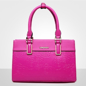 Bolsa Feminina Com Estampagem Floral Elegante