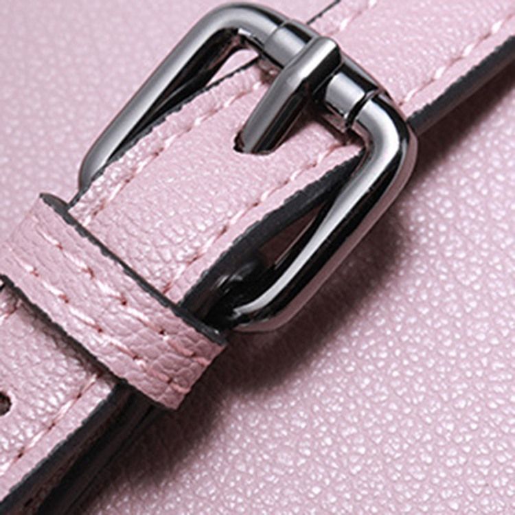 Bolsa Feminina De Couro Liso Com Zíper