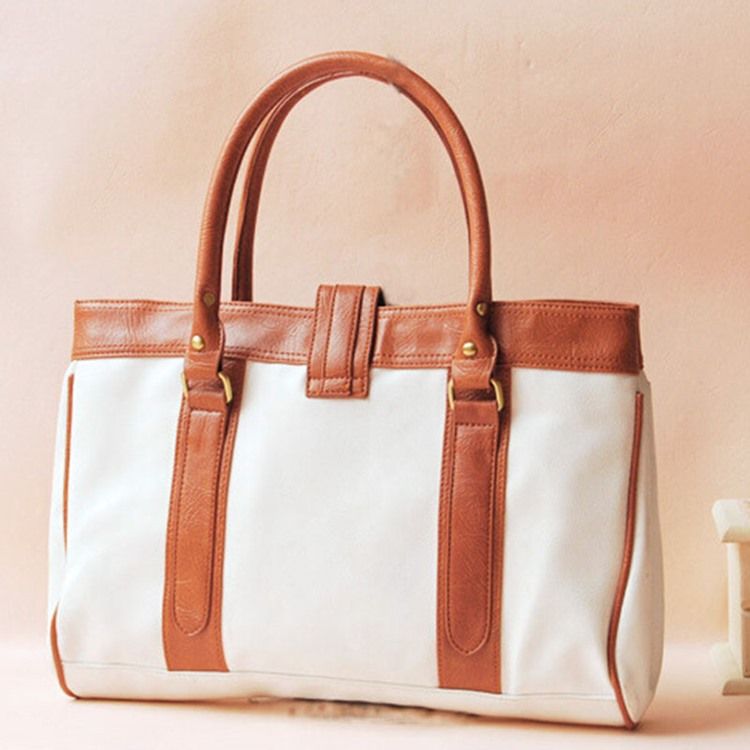 Bolsa Feminina Patchwork Estilo Coreano