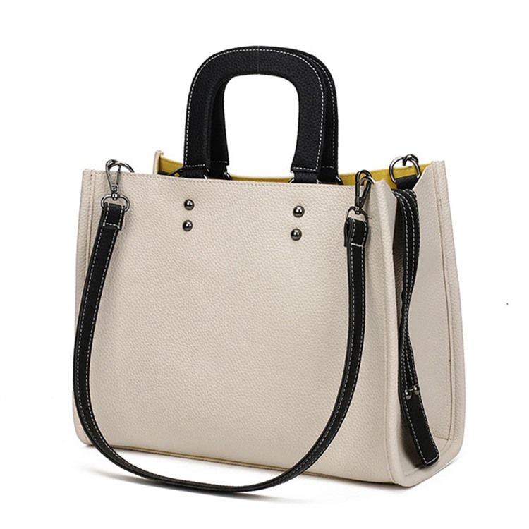 Bolsa Feminina De Patchwork Estilo Coreano Casual