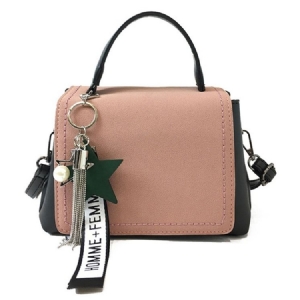Bolsa De Mão Em Bloco De Cores Pendente Da Moda