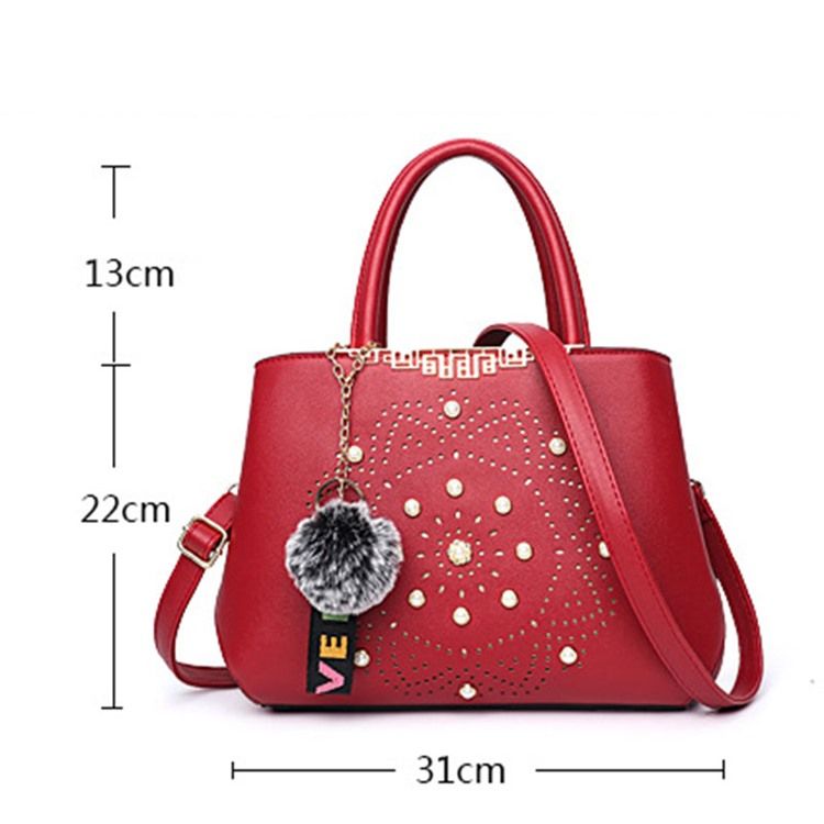 Bolsa De Mão Oca De Pu De Mola