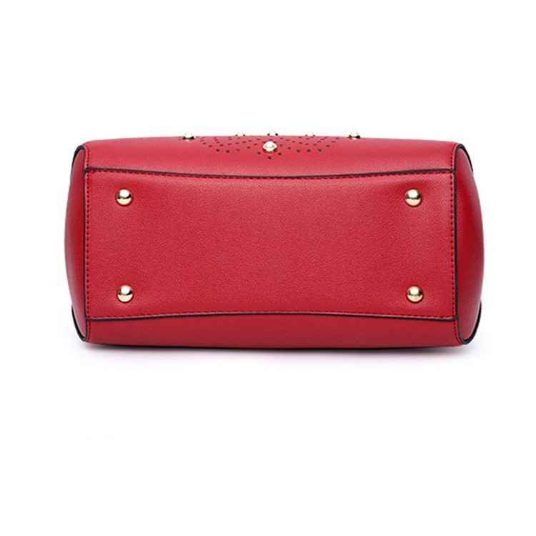 Bolsa De Mão Oca De Pu De Mola