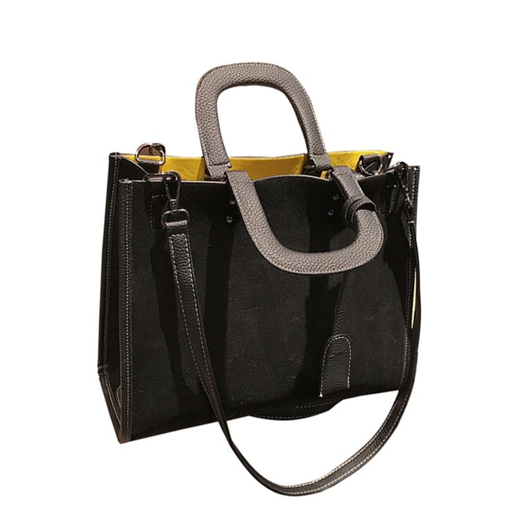Bolsa De Mão Occident Style Cor Sólida Camurça