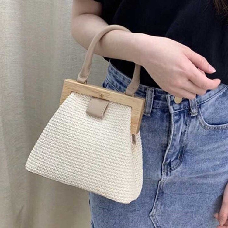 Bolsa De Moda Simples De Malha De Grama