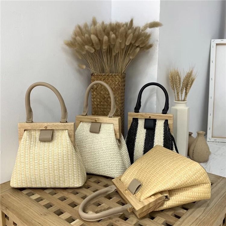 Bolsa De Moda Simples De Malha De Grama