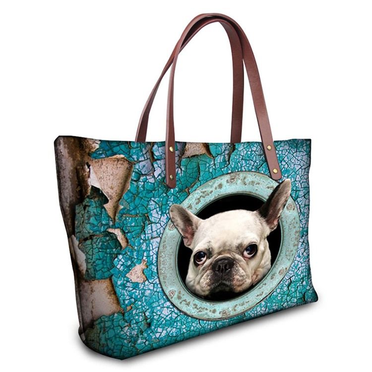 Bolsa À Prova D'água De Nylon Com Padrão Animal De Estimação 3d