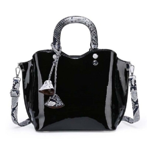 Bolsa Serpentina Com Padrão De Grãos De Cobra