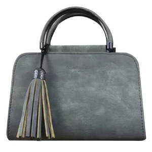 Bolsa Tassel Casual Em Cor Sólida