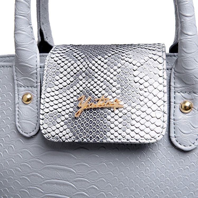 Bolsas Casuais Com Gravura Em Croco (6 Bolsas)