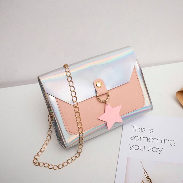 Bolsas Crossbody Com Aba De Corrente De Pu