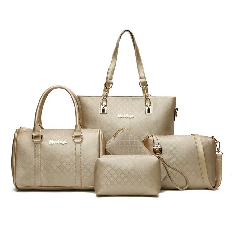 Bolsas Decoradas Com Fios Xadrez Multifuncionais Vogue (5 Bolsas)