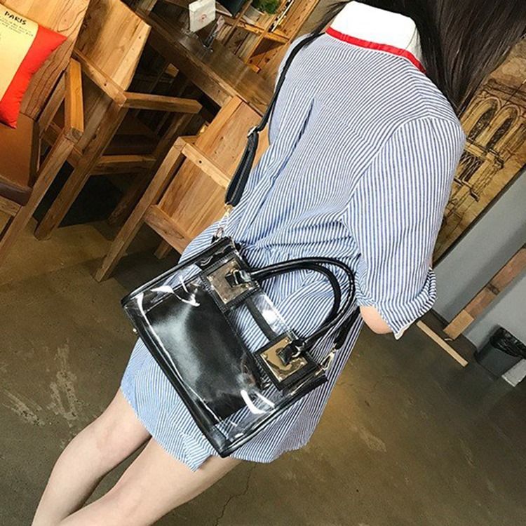 Bolsas De Mão Com Aba Simples De Pu