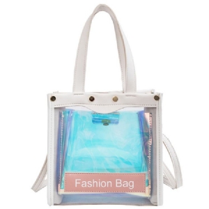 Bolsas De Mão Quadradas Com Cartas De Linha