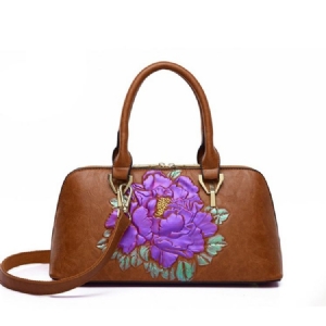 Bolsas Retangulares Florais Com Gravação Em Pu