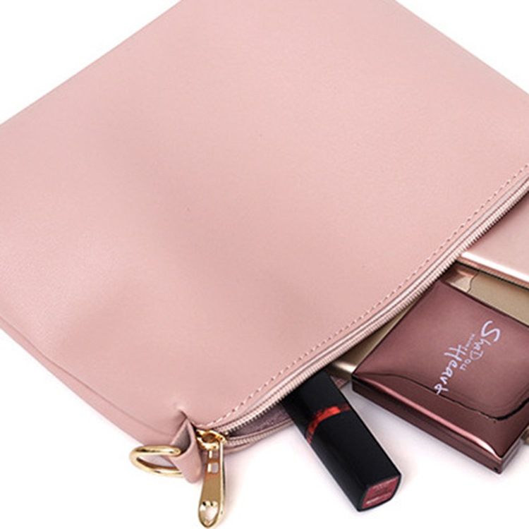 Conjunto De Bolsa Flexível De Pu Simples E Casual