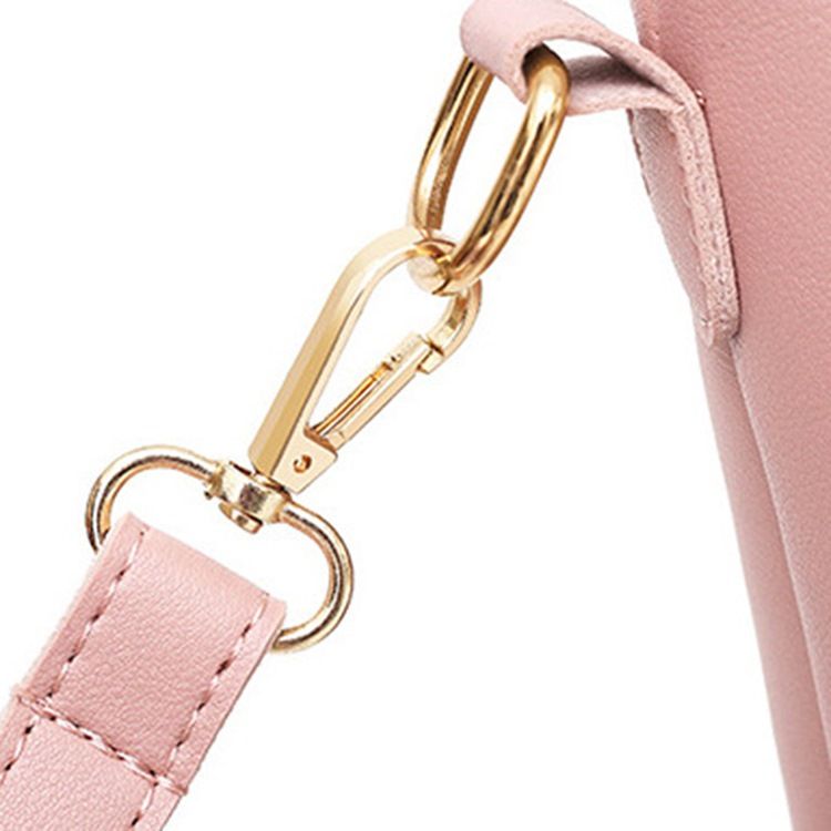 Conjunto De Bolsa Flexível De Pu Simples E Casual