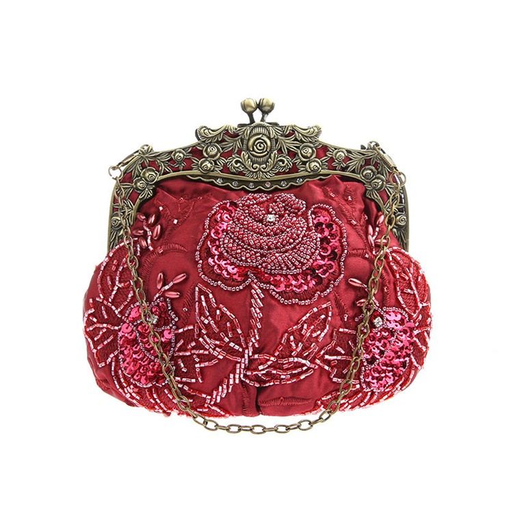 Sacolas Femininas Com Contas Florais