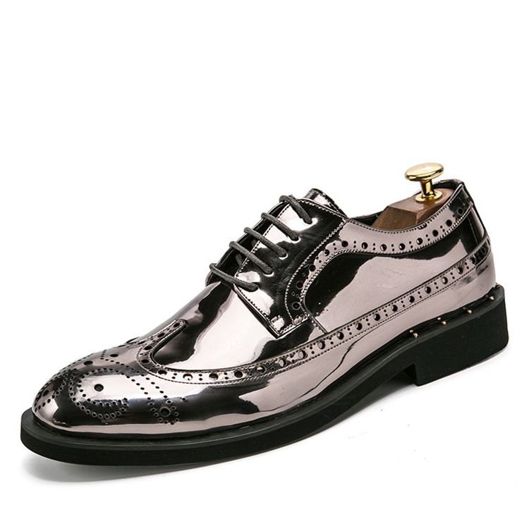 All Match Round Toe Plain Homens Oxfords