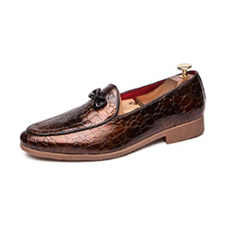 Bowknot Slip-on Color Block Sapatilhas Masculinas