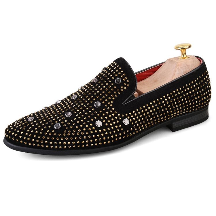 British Point Toe Rivets Masculino Oxfords