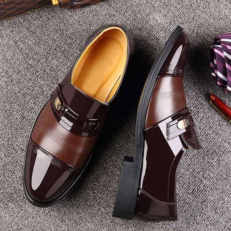 Corte Decotado Superior Redondo Toe Masculino Oxfords