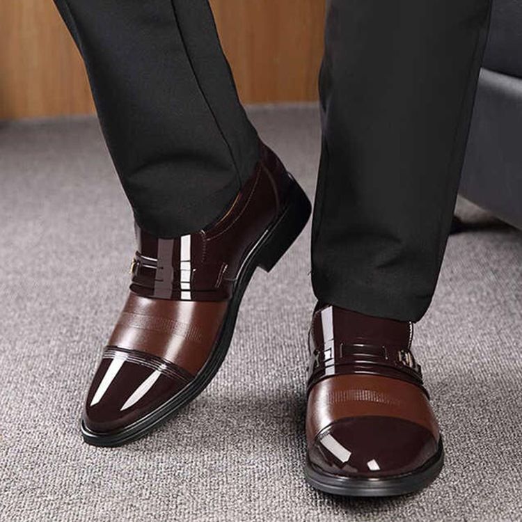 Corte Decotado Superior Redondo Toe Masculino Oxfords
